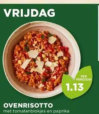 Vomar Voordeelmarkt Ovenrisotto met tomatenblokjes en paprika aanbieding