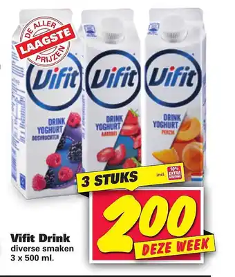 Nettorama Vifit Drink 500 ml aanbieding