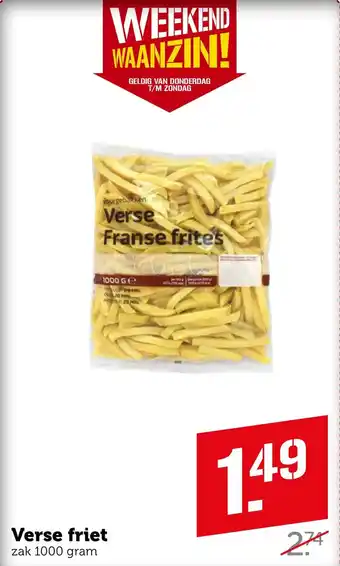 Coop Verse friet aanbieding