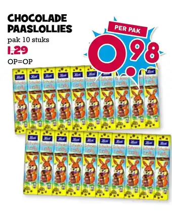 Boon`s Markt Chocolade paaslollies aanbieding