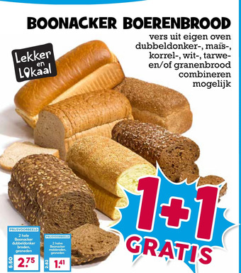 Boon`s Markt Boonacker boerenbrood aanbieding