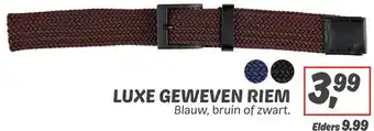 Dekamarkt Luxe geweven riem aanbieding