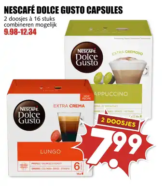 MCD Supermarkt Nescafé dolce gusto capsules aanbieding