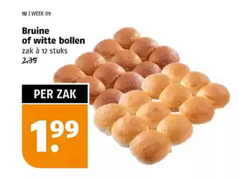 Poiesz Bruine of witte bollen 12 stuks aanbieding