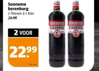 Poiesz Sonnema berenburg 1 liter aanbieding