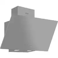 Bol.com Wiggo we-e613g(g) - schuine afzuigkap - 60cm - grijs glas aanbieding