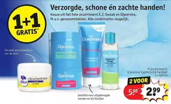 Kruidvat Glycerona hygiënisch handgel aanbieding