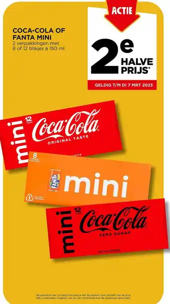 Jumbo Coca-cola of fanta mini aanbieding