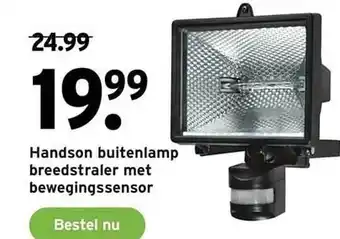 GAMMA Handson buitenlamp breedstraler met bewegingssensor aanbieding