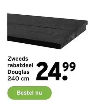 GAMMA Zweeds rabatdeel douglas 240 cm aanbieding