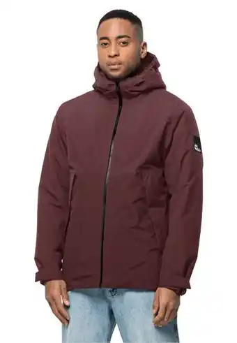 Jack Wolfskin Jack wolfskin tempelhof jacket men waterdicht winterjack heren xl cordovan red cordovan red aanbieding