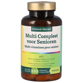 Holland & Barrett Holland & barrett multi compleet voor senioren - 120 tabletten aanbieding