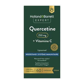 Holland & Barrett Holland & barrett expert quercetine + vitamine c 250 mg liposomaal - 60 capsules aanbieding