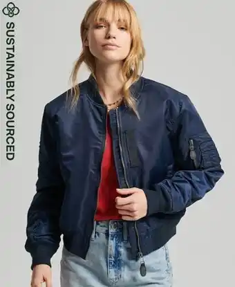 Superdry Superdry vrouwen ma1 bomberjack blauw aanbieding