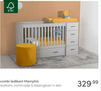 Baby & Tiener combi ledikant Memphis aanbieding