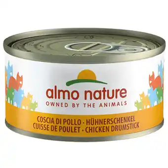Zooplus Almo nature voordeelpakket kattenvoer 24 x 70 g - kippenschenkel aanbieding