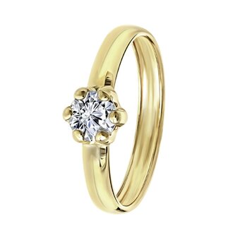 Douglas Lucardi ring 14 karaat goud - goudkleurig aanbieding