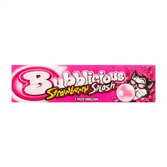 Coop Bubblicious strawberry splash aanbieding