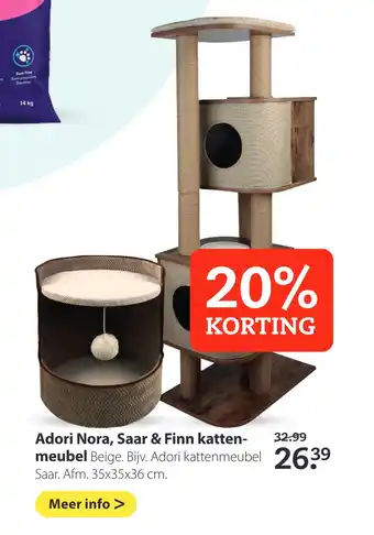 Boerenbond Adori Nora, Saar & Finn kattenmeubels aanbieding