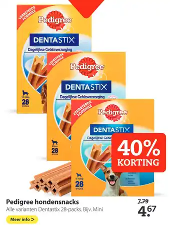 Pets Place Pedigree hondensnacks aanbieding