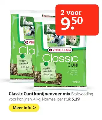 Pets Place Classic Cuni konijnenvoer mix aanbieding