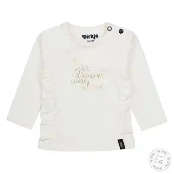 Kixx Online Dirkje meisjes shirt wn231 off-white aanbieding