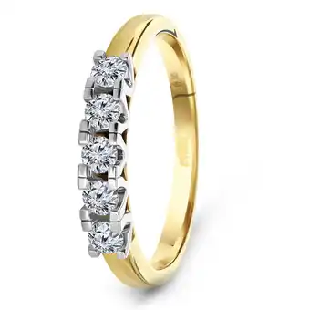 Siebel Juweliers Geelgouden diamanten ring 0.37 ct aanbieding