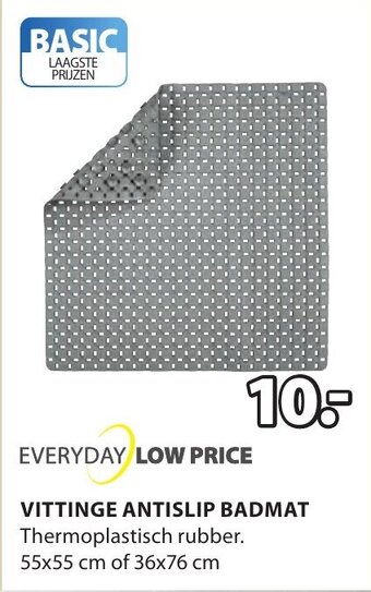 Jysk Vittinge antislip badmat aanbieding