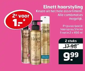 Trekpleister Elnett haarstyling 2 st aanbieding