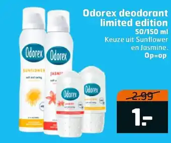 Trekpleister Odorex deodorant limited edition 50-150 ml aanbieding