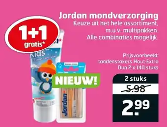 Trekpleister Jordan mondverzorging 2 st aanbieding