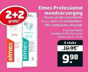 Trekpleister Elmex Professional mondverzorging 4 st aanbieding