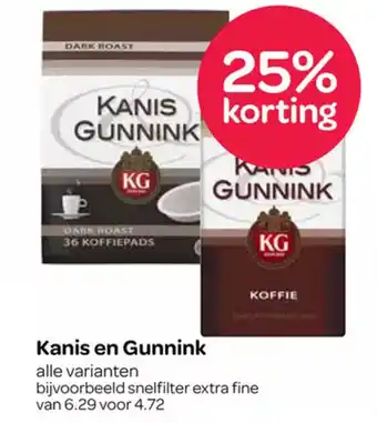 Spar Kanis en gunnink aanbieding