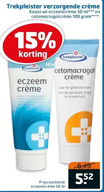 Trekpleister Trekpleister Verzorgende creme 50ml aanbieding