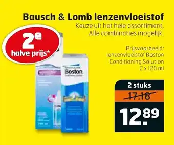 Trekpleister Bausch & Lomb lenzenvloeistof 2st aanbieding