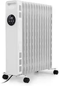 Amazon Klarstein thermaxx heatstream - olieradiator elektrische verwarming, 2500 w vermogen, tot 50 m², temperatuurbereik: 5-35 ° c, aanbieding