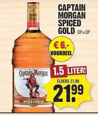 Dirk Captain morgan spiced gold aanbieding