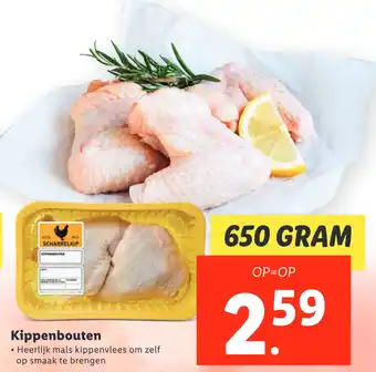 Lidl Kippenbouten 650gram aanbieding