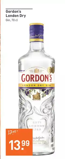 Gall & Gall Gordon's London Dry Gin 70 cl aanbieding