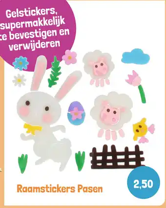 Lobbes Raamstickers pasen aanbieding