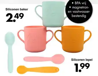 Wibra Siliconen beker of siliconen lepel aanbieding