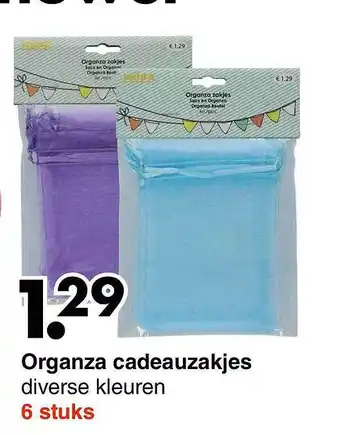Wibra Organza cadeauzakjes aanbieding