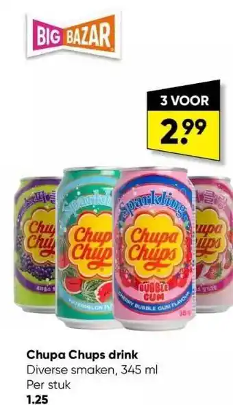 Big Bazar Chupa chups drink aanbieding