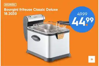 Blokker Bourgini 18.2030 friteuse classic deluxe voor €44,99 aanbieding