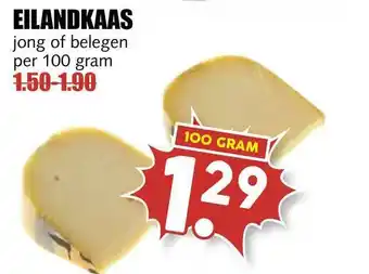 MCD Supermarkt Eilandkaas jong of belegen 100 gram aanbieding