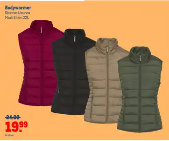 Makro Bodywarmer S t/m XXL aanbieding