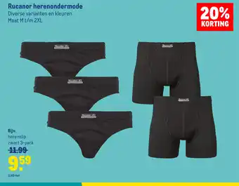 Makro Rucanor herenondermode M t/m 2XL  3-pack aanbieding