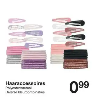 Zeeman Haaraccessoires polyester-metaal aanbieding