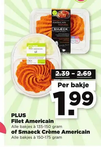 PLUS Plus filet americain of smaeck creme americain aanbieding