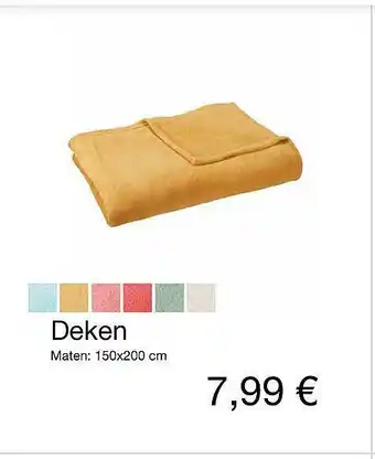 Kik Deken 150x200 cm aanbieding